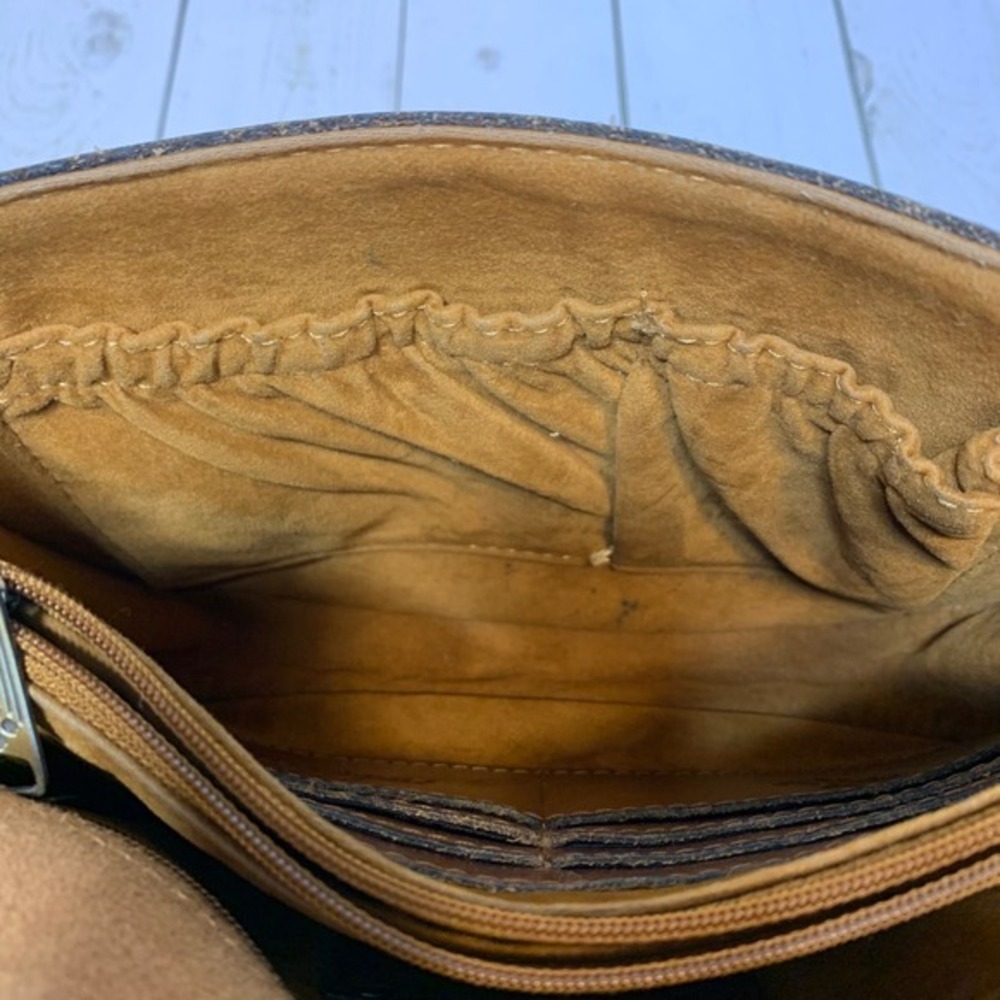 Patricia Nash Brinlee Leather Saddle Crossbody Bag-European Map - Picture 13 of 14
